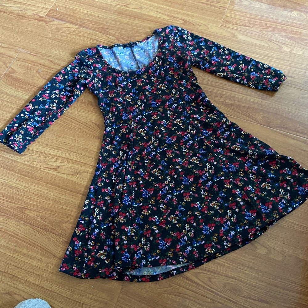 F21 Ditzy Floral Fit and Flare Dress